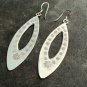 FINE SILVER EARRINGS VINTAGE CRAFT DANGLE ARTISAN 10g Sleek Elegance Hoops #E067