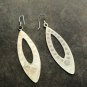 FINE SILVER EARRINGS VINTAGE CRAFT DANGLE ARTISAN 10g Sleek Elegance Hoops #E067