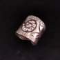 Fine Silver Rings Sterling 925 Vintage Craft Jewelry Karen Adjustable Size R416
