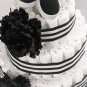 Black Tie Diaper Cake