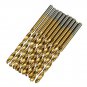 Twist Titanium Coated Drill Bit Set High Speed Steel Hown - store
