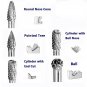 Double Cut Burr Bit Tungsten Carbide Rotary Die Grinder Hown - store