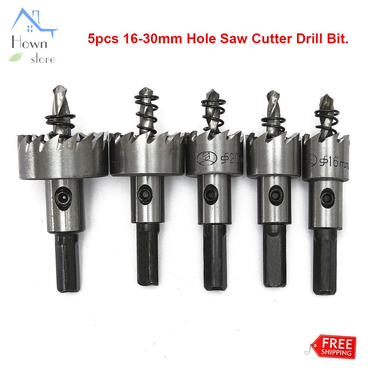 Drill Bit Set HSS Hole Saw Multi-Purpose Metal Reamer Power Tooth Cutter Tool