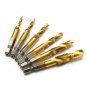 Screw Taps Drill Bit Set Titanium Coated Hex Shank Hown - store