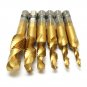 Screw Taps Drill Bit Set Titanium Coated Hex Shank Hown - store