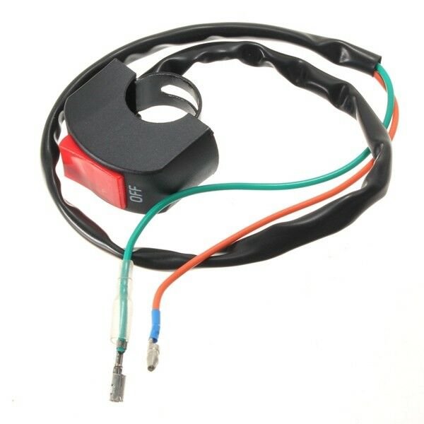 12v Motorcycle Headlight Switch Waterproof On/Off Fog Spot Light 25mm Handlebar