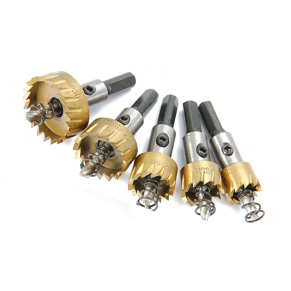 Drill Bit Hole Saw HSS 6542 Titanium Coate Tooth Cutter Multi-Purpose Power Set