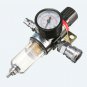 Air Compressor Oil Water Regulator Filter Pressure Gauge Moisture Trap hown - store