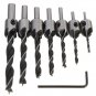 Drill Bit Countersink Set Rotating Depth Stop Plug 5 flute Wood Mill Reamer Plug Hown - store