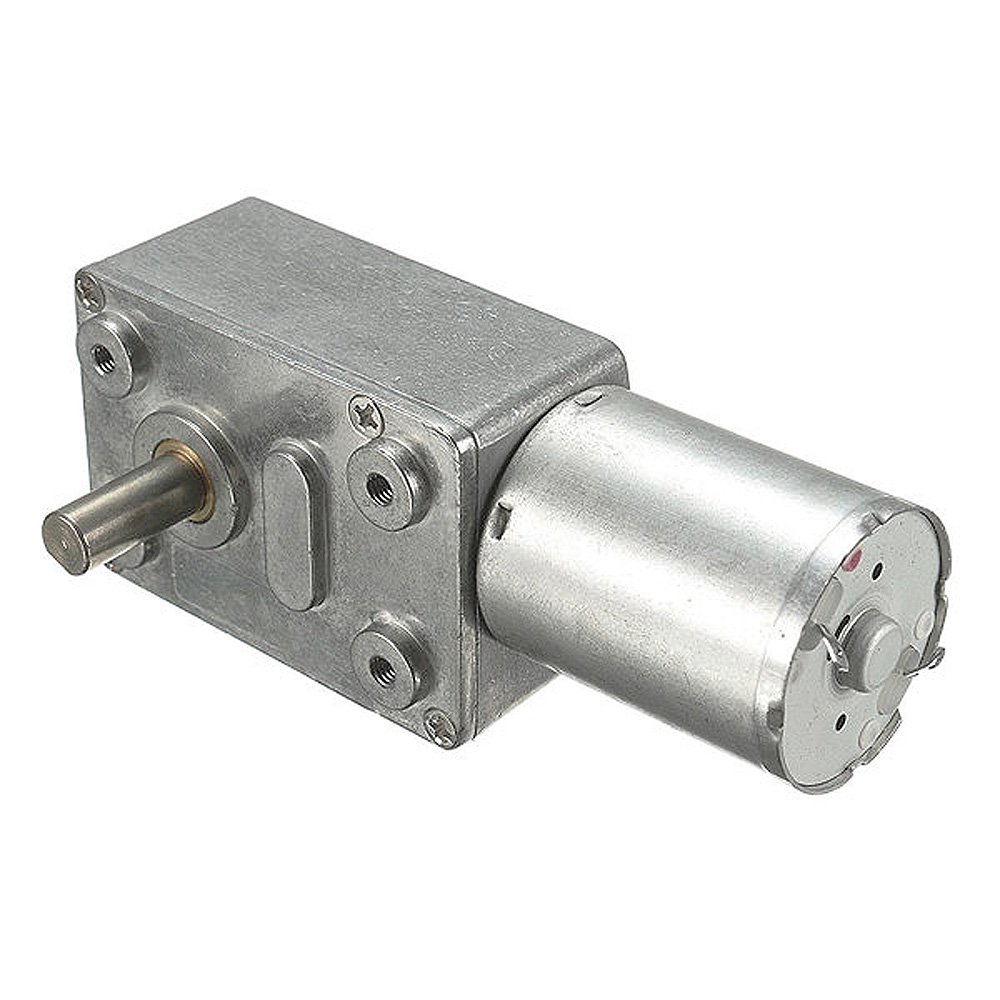 Gear Motor High Torque Reversible Turbo Worm 12 V 0.6 Rpm DC Low Speed DIY BBQ