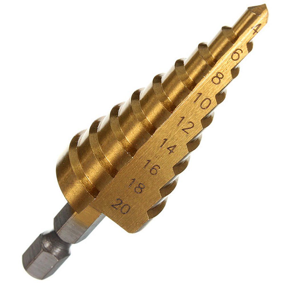 Step Drill Bit Titanium Coated cone Hown - store