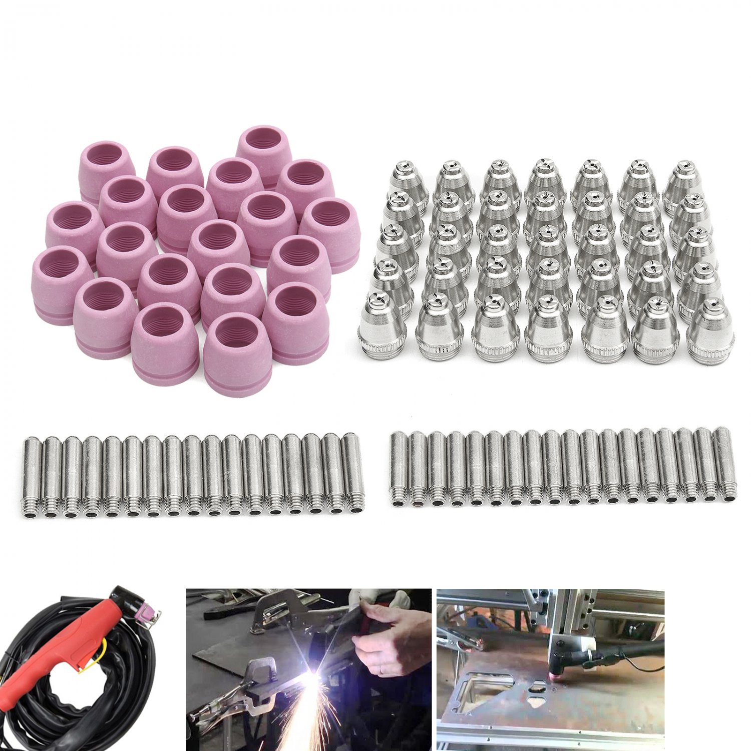 Plasma Cutting Tip Gun 60A Nozzle Ceramic Alloy LTP5000D LTPDC2000