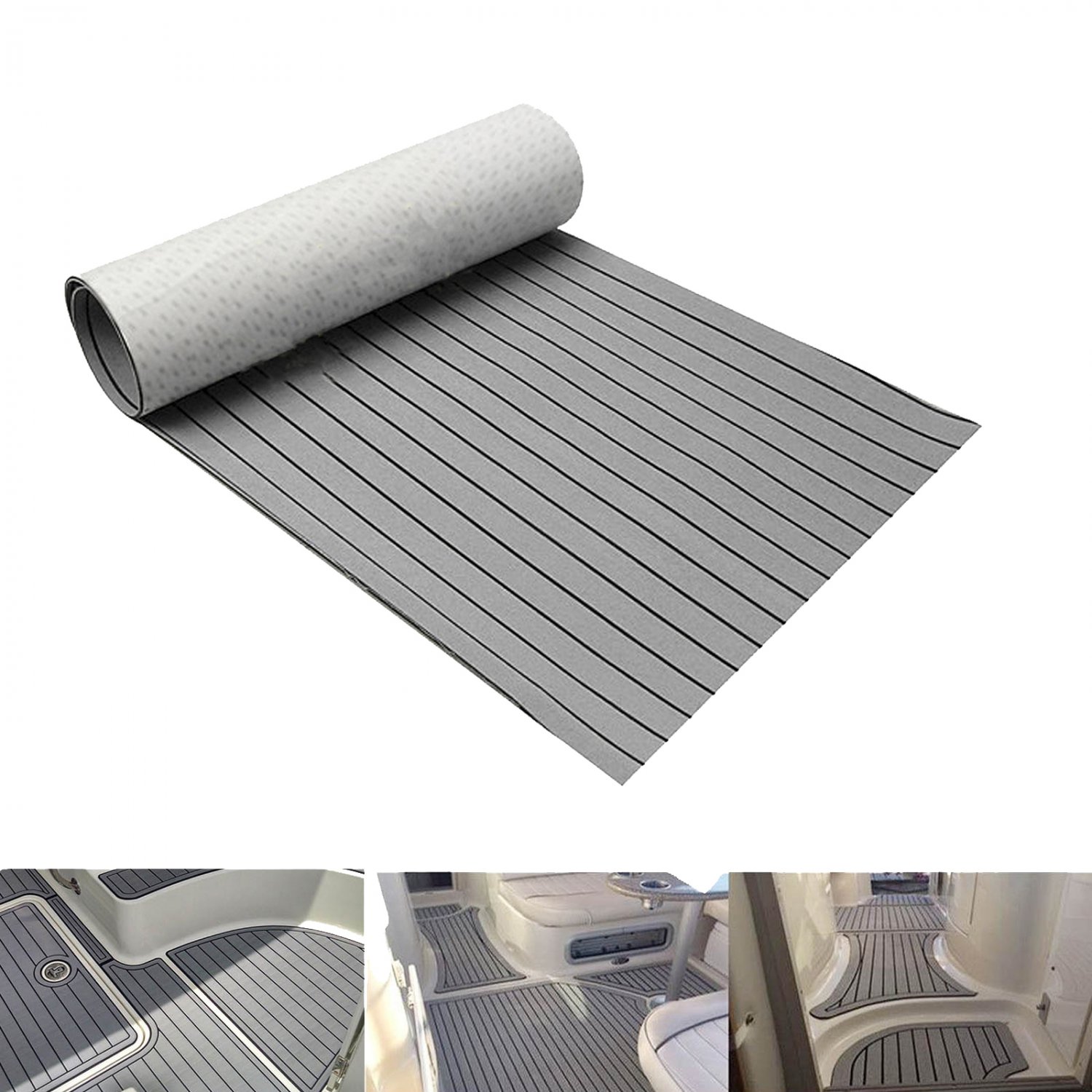 EVA Foam Boat Teak Marine Self-Adhesive Faux Floor Decking Yacht Grey Hown - store