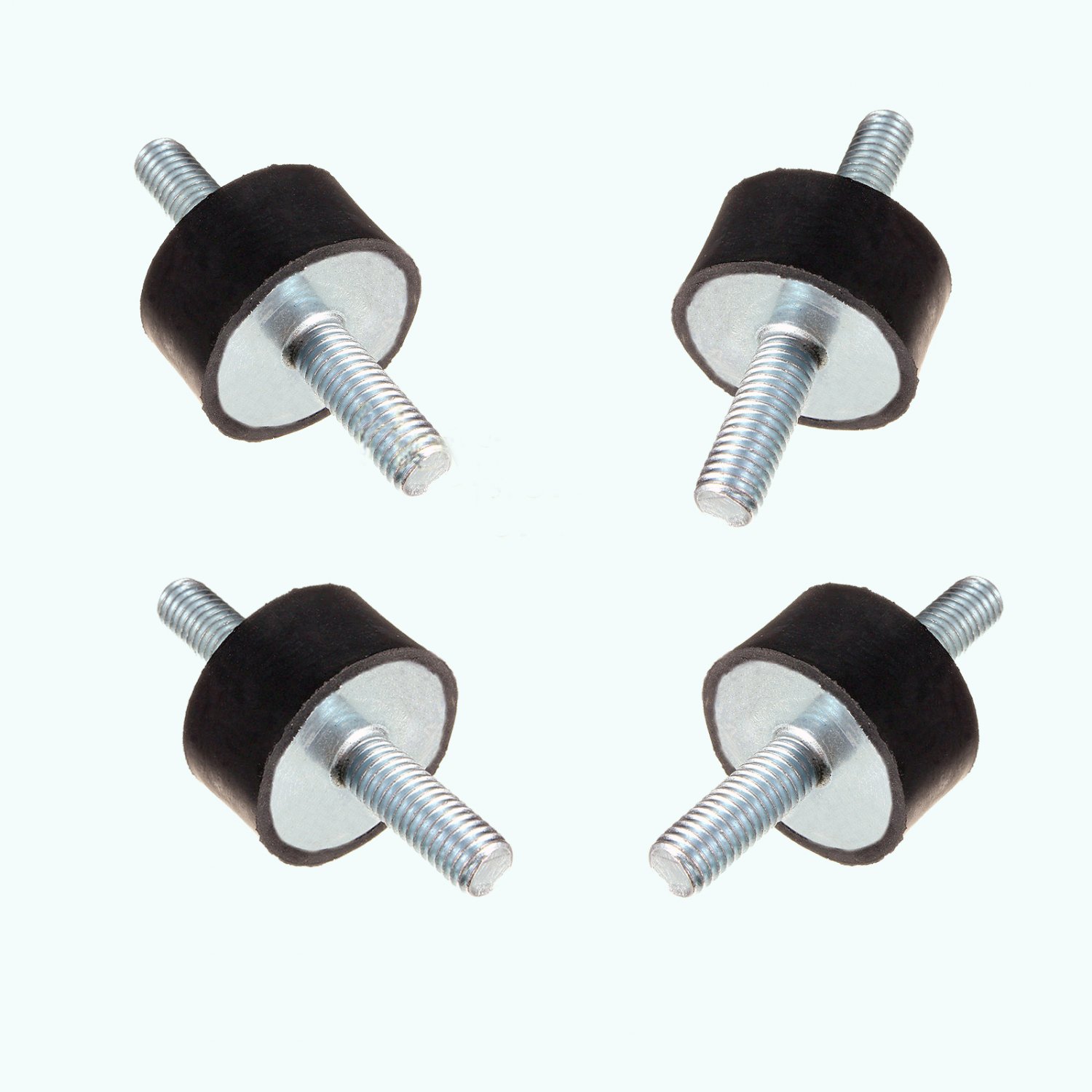 Damper Shock Absorber Vibration Isolator Mounts Double End Rubber Steel M8 T 55S