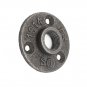 Black Malleable Iron Flange Vintage Hown - store