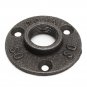 Black Malleable Iron Flange Vintage Hown - store