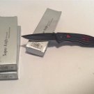 Lot of 3 Black Widow Liner Lock Pocket knives (one has a defect)