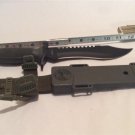 Fixed Blade Survival Hunting Knife Green with Black Blade HK-2042