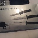 3 pc Throwing Knife Set Fixed Blade with Sheath Lot of 3 sets 9 knives