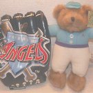 Anaheim Angels Plush Bear & Glove! BRAND NEW & RARE!