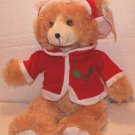 Kuddle Me Toys Christmas Red Shirt Teddy Bear Plush!