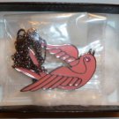 Pink Dove Bird Necklace with Box - NEW!