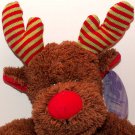Christmas Fuzzy Reindeer - Ho Ho Ho Plush! NEW!
