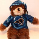 Tie-Dye Hoodie ST. LOUIS RAMS BEAR Plush! NFL! NEW!
