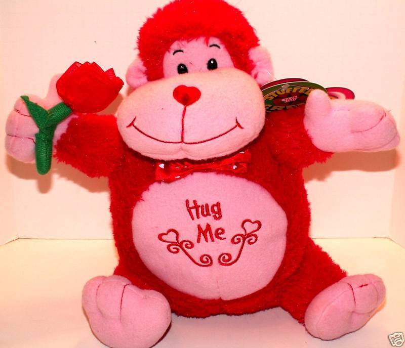 Hug Me APE/GORILLA/MONKEY STUFFED GREEN Valentine! NEW!