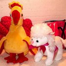 Poodle in bag/purse with bonus Fantasy Bird! NEW!