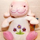 Easter Lamb Plush with Embroidered Love Me Not Flowers!