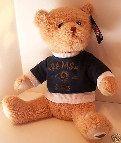 St. Louis Rams BEAR Plush with Sweater! OFFICIAL NFL!