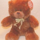 Brown Fiesta Bear with Yellow Ribbon! Old Fashion! New!