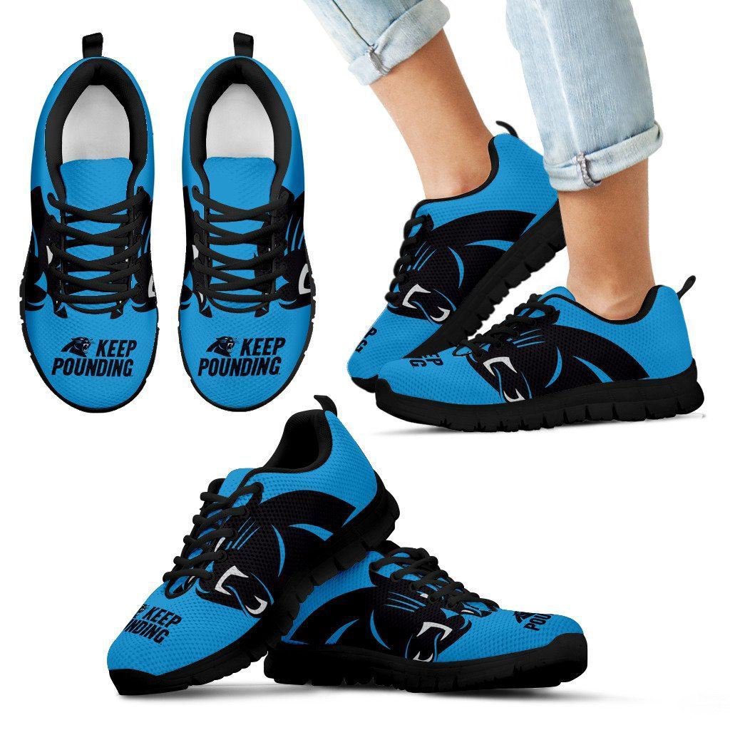 Carolina Panthers Fan Custom Unofficial Running Black Shoes Sneakers ...