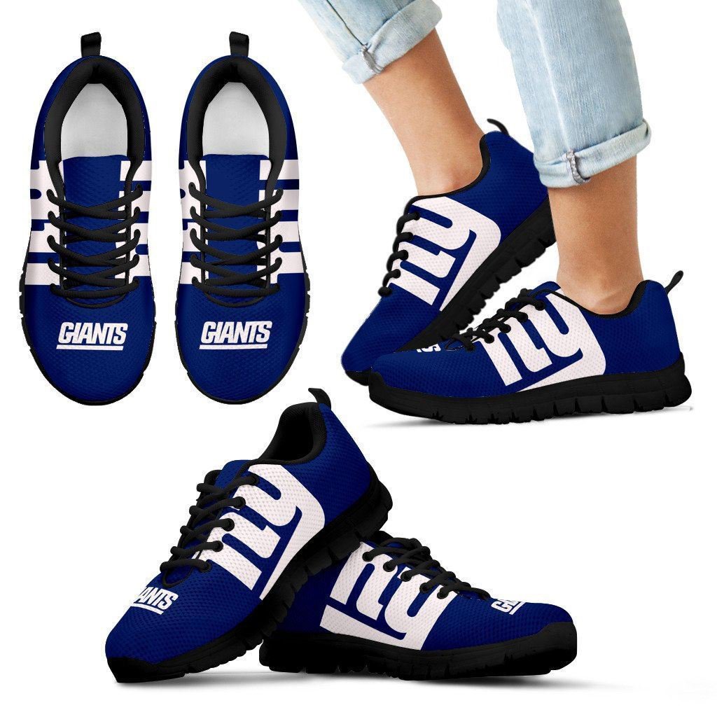 New York Giants Fan Custom Unofficial Running Black Shoes Sneakers ...