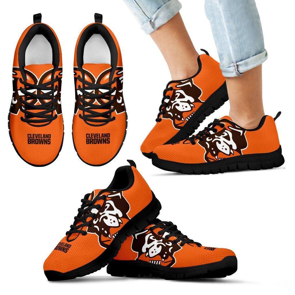 Cleveland Browns Fan Custom Unofficial Running Black Shoes/Sneakers ...