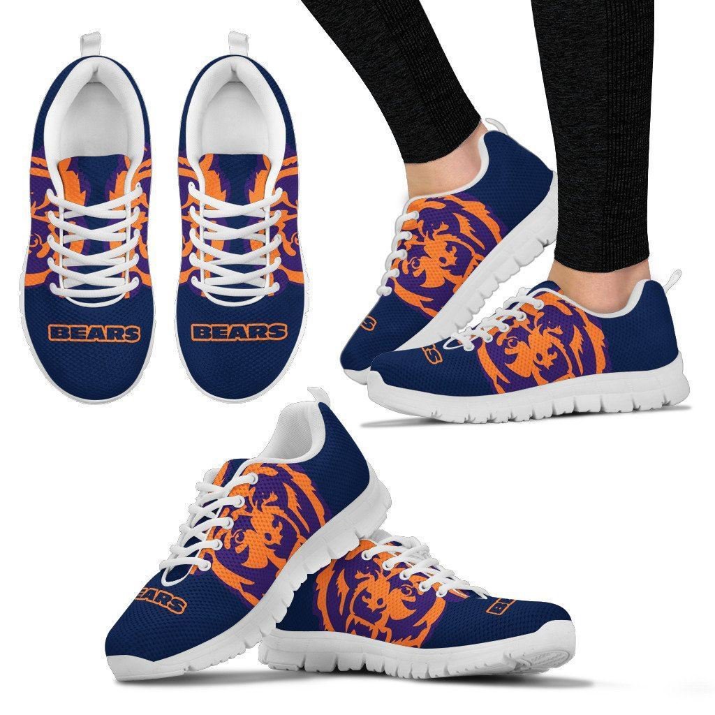 Chicago Bears Fan Custom Unofficial Running Black Shoes/Sneakers