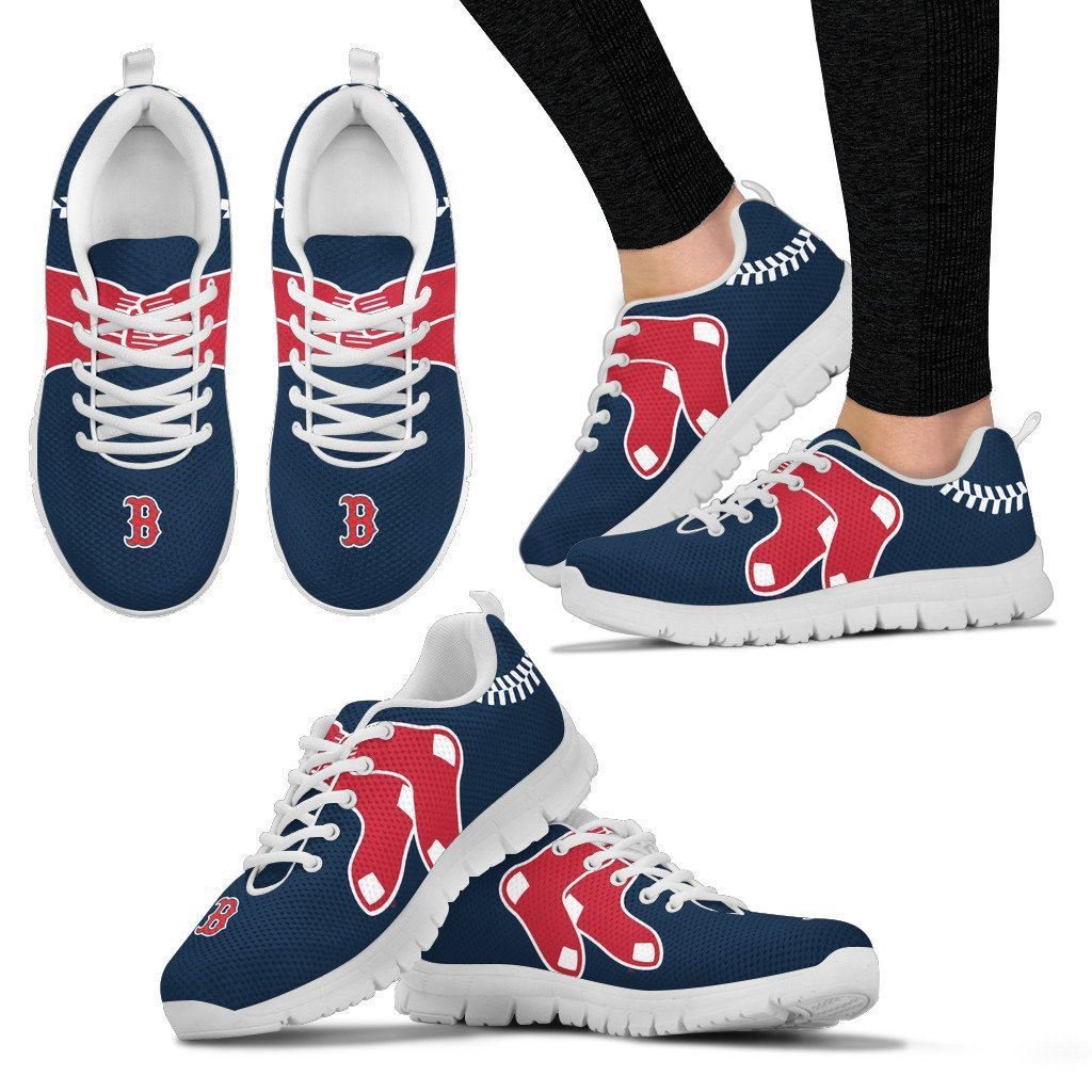 Boston Red Sox Fan Custom Unofficial Running Black Shoes Sneakers ...