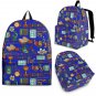 School pattern Custom Backpack