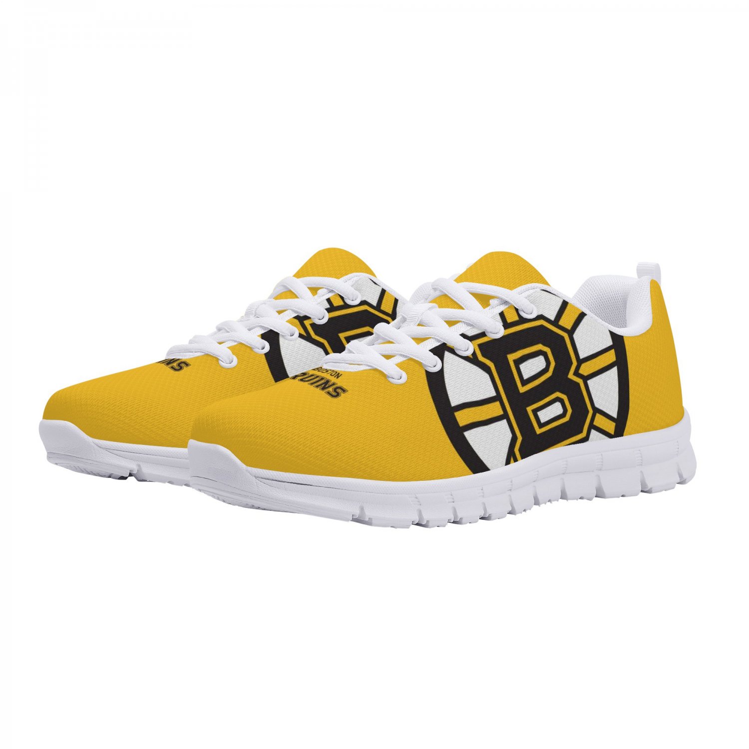 Boston Bruins Men Shoes sneakers Fan Unofficial Running Shoes, sneakers White Sole