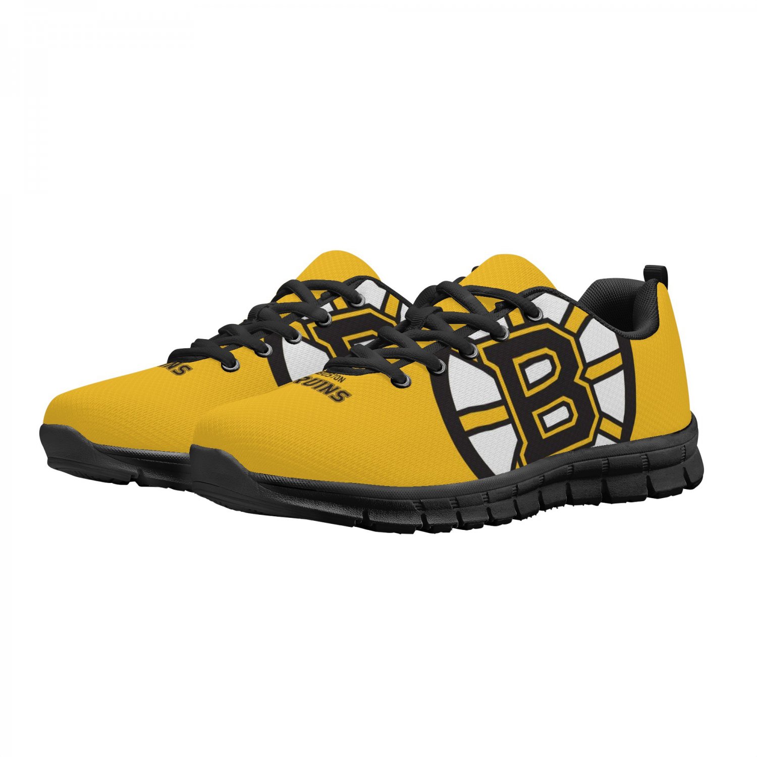 Boston Bruins Men Shoes sneakers Fan Unofficial Running Shoes, sneakers White Sole