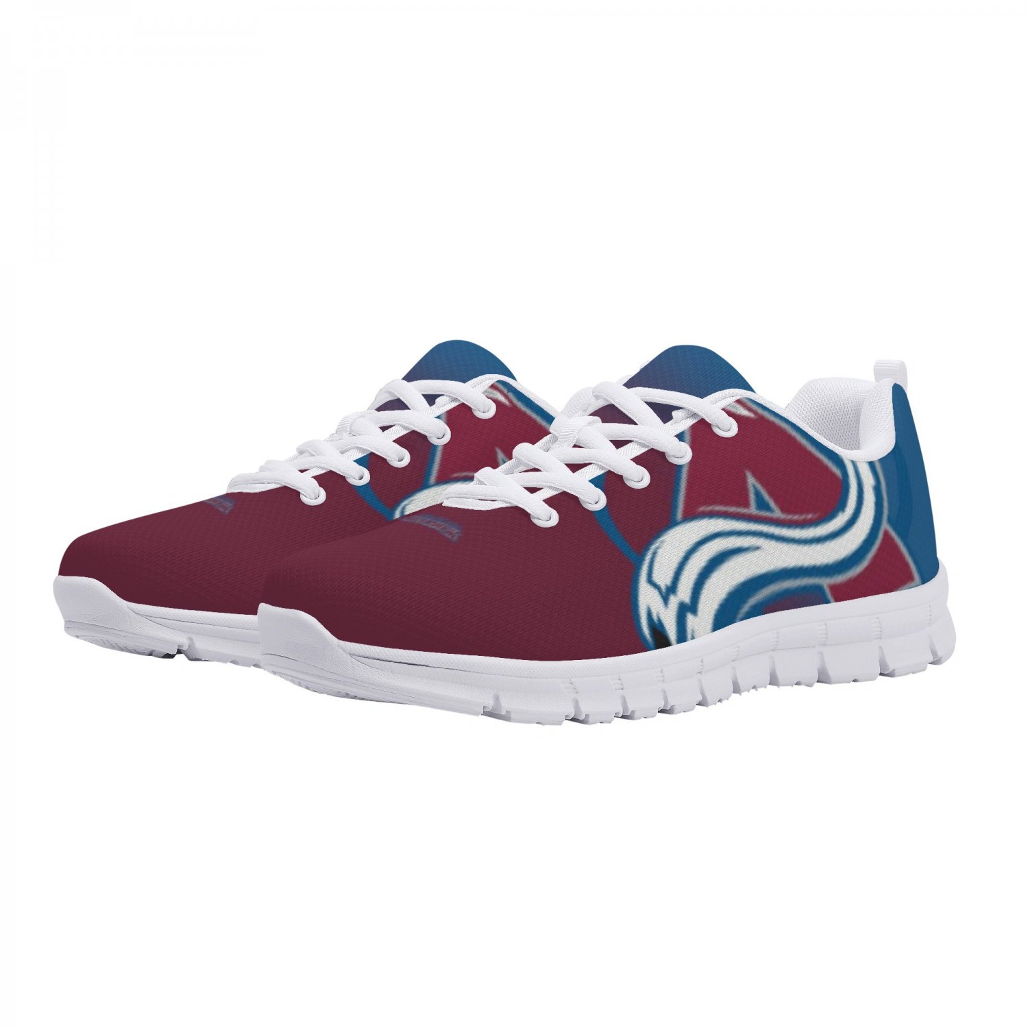 Colorado Avalanche Men Shoes sneakers Fan Unofficial Running Shoes, sneakers White Sole