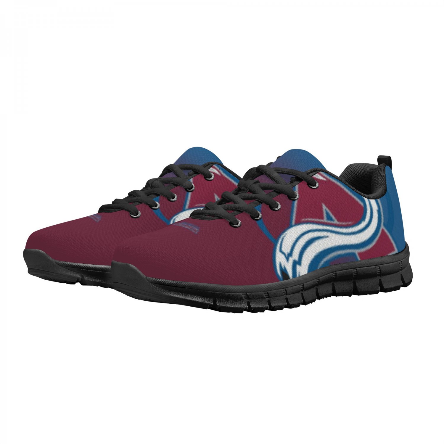 Colorado Avalanche Kids Shoes sneakers Fan Unofficial Running Shoes, sneakers Black or White Sole