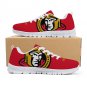 Ottawa Senators Women Shoes sneakers Fan Unofficial Running Shoes, sneakers Black or White Sole