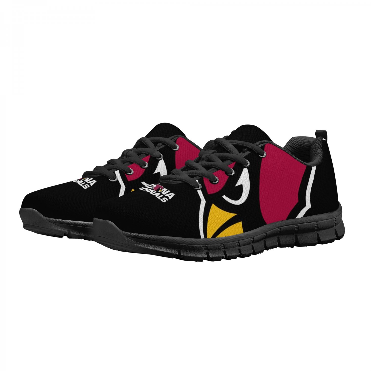 Arizona Cardinals Kids Shoes sneakers Fan Unofficial Running Shoes, sneakers Black or White Sole