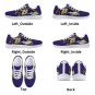 Baltimore Ravens Men Shoes sneakers Fan Unofficial Running Shoes, sneakers white Sole