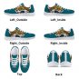 Jacksonville Jaguars Men Shoes sneakers Fan Unofficial Running Shoes, sneakers white Sole