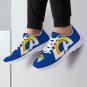 Los Angeles Rams Women Shoes sneakers Fan Unofficial Running Shoes, sneakers Black or White Sole