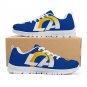 Los Angeles Rams Kids Shoes sneakers Fan Unofficial Running Shoes, sneakers Black or White Sole