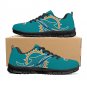 Miami Dolphins Women Shoes sneakers Fan Unofficial Running Shoes, sneakers Black or White Sole